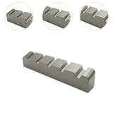 Maxbell Bass Guitar Nut Titanium Alloy Easy to Install Slotted Accessory Guitar Part 43x5.8x10mm