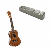 Maxbell Bass Guitar Nut Titanium Alloy Easy to Install Slotted Accessory Guitar Part 43x5.8x10mm
