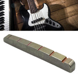 Maxbell Bass Guitar Nut Titanium Alloy Slotted Replacement Part 42x3.5x5.1mm