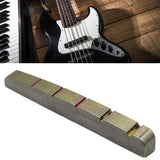 Maxbell Bass Guitar Nut Titanium Alloy Slotted Replacement Part 42.9x3.5x5.1mm