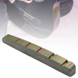 Maxbell Bass Guitar Nut Titanium Alloy Slotted Replacement Part 42.9x3.5x5.1mm