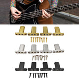 Maxbell 4 String Headless Guitar Locking Nut Bass Guitar Bridge Strings Locks Gold
