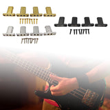 Maxbell 4 String Headless Guitar Locking Nut Bass Guitar Bridge Strings Locks Gold