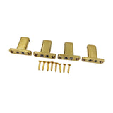 Maxbell 4 String Headless Guitar Locking Nut Bass Guitar Bridge Strings Locks Gold