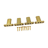Maxbell 4 String Headless Guitar Locking Nut Bass Guitar Bridge Strings Locks Gold