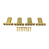Maxbell 4 String Headless Guitar Locking Nut Bass Guitar Bridge Strings Locks Gold