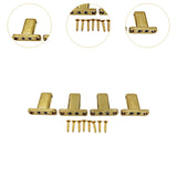 Maxbell 4 String Headless Guitar Locking Nut Bass Guitar Bridge Strings Locks Gold