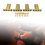 Maxbell 4 String Headless Guitar Locking Nut Bass Guitar Bridge Strings Locks Gold