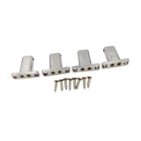 Maxbell 4 String Headless Guitar Locking Nut Bass Guitar Bridge Strings Locks Gray