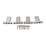Maxbell 4 String Headless Guitar Locking Nut Bass Guitar Bridge Strings Locks Gray