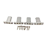 Maxbell 4 String Headless Guitar Locking Nut Bass Guitar Bridge Strings Locks Gray