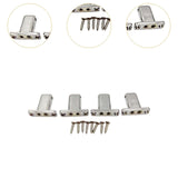 Maxbell 4 String Headless Guitar Locking Nut Bass Guitar Bridge Strings Locks Gray