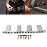 Maxbell 4 String Headless Guitar Locking Nut Bass Guitar Bridge Strings Locks Gray