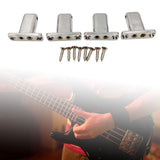 Maxbell 4 String Headless Guitar Locking Nut Bass Guitar Bridge Strings Locks Gray