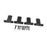 Maxbell 4 String Headless Guitar Locking Nut Bass Guitar Bridge Strings Locks Black