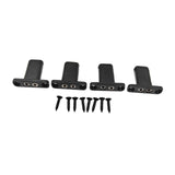 Maxbell 4 String Headless Guitar Locking Nut Bass Guitar Bridge Strings Locks Black