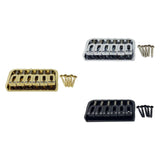Maxbell 6 String Electric Guitar Fixed Bridge Replacement String through Body for Gold