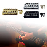Maxbell 6 String Electric Guitar Fixed Bridge Replacement String through Body for Gold