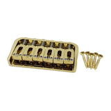 Maxbell 6 String Electric Guitar Fixed Bridge Replacement String through Body for Gold