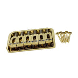 Maxbell 6 String Electric Guitar Fixed Bridge Replacement String through Body for Gold
