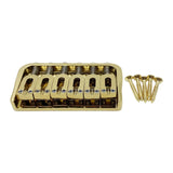 Maxbell 6 String Electric Guitar Fixed Bridge Replacement String through Body for Gold