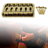 Maxbell 6 String Electric Guitar Fixed Bridge Replacement String through Body for Gold