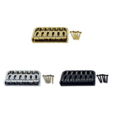 Maxbell 6 String Electric Guitar Fixed Bridge Replacement String through Body for Gold