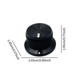Maxbell Potentiometer Control Knobs with Wrench Volume Knob for Dimmer Bass Speakers Black