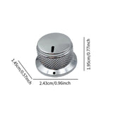 Maxbell Potentiometer Control Knobs with Wrench Volume Knob for Dimmer Bass Speakers Gray