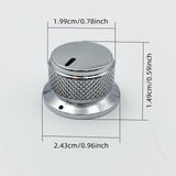 Maxbell Potentiometer Control Knobs with Wrench Volume Knob for Dimmer Bass Speakers Gray
