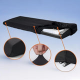 Maxbell Piano Keyboard Dust Cover Portable with Elastic & Cord Lock Protective Cover 61 Keys