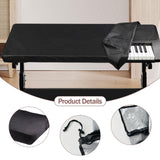 Maxbell Piano Keyboard Dust Cover Portable with Elastic & Cord Lock Protective Cover 61 Keys