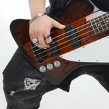 Maxbell 3 Pieces Guitar Control Speed Tone Volume Knobs Sturdy Metal Pot Buttons Cap