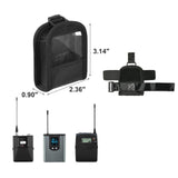 Maxbell Transmitter Bodypack Holder Portable Sturdy Carrier Lightweight Storage Case