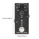 Maxbell Electric Guitar Effects Pedal Professional True Bypass for Stage Live Studio Extreme Drive