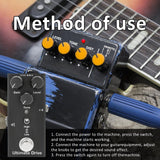 Maxbell Electric Guitar Effects Pedal Professional True Bypass for Stage Live Studio Extreme Drive