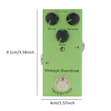 Maxbell Electric Guitar Effects Pedal Professional True Bypass for Stage Live Studio Vintage Overdrive