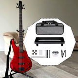 Maxbell Guitar Effect Pedal Board Effects Bracket for Home Concert Stage Performance 35cmx14cm