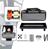 Maxbell Guitar Effect Pedal Board Effects Bracket for Home Concert Stage Performance 35cmx14cm