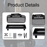 Maxbell Guitar Effect Pedal Board Effects Bracket for Home Concert Stage Performance 35cmx14cm