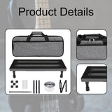 Maxbell Guitar Effect Pedal Board Effects Bracket for Home Concert Stage Performance 50cmx18cm