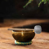 Maxbell Sound Bowl Mallet Buddhist Sound Percussion Stick for Temple Yoga Meditation Gray