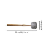 Maxbell Sound Bowl Mallet Buddhist Sound Percussion Stick for Temple Yoga Meditation Gray