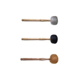 Maxbell Sound Bowl Mallet Buddhist Sound Percussion Stick for Temple Yoga Meditation Gray
