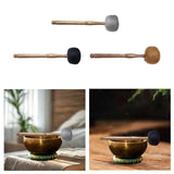 Maxbell Sound Bowl Mallet Buddhist Sound Percussion Stick for Temple Yoga Meditation Gray