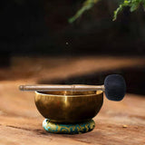 Maxbell Sound Bowl Mallet Buddhist Sound Percussion Stick for Temple Yoga Meditation Black