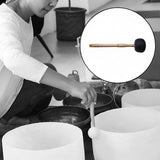 Maxbell Sound Bowl Mallet Buddhist Sound Percussion Stick for Temple Yoga Meditation Black