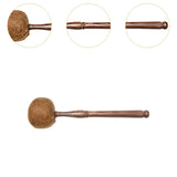 Maxbell Sound Bowl Mallet Buddhist Sound Percussion Stick for Temple Yoga Meditation Brown