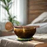 Maxbell Sound Bowl Mallet Buddhist Sound Percussion Stick for Temple Yoga Meditation Brown