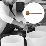 Maxbell Sound Bowl Mallet Buddhist Sound Percussion Stick for Temple Yoga Meditation Brown